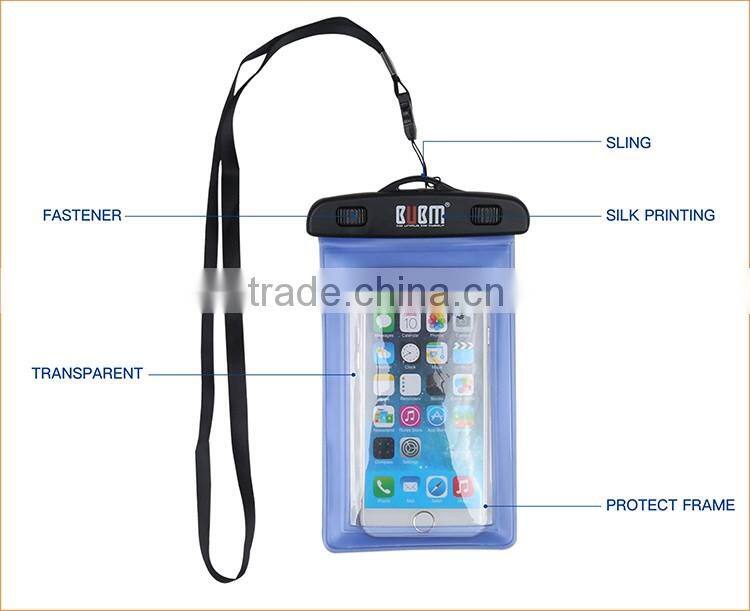 2016 popular high evaluation durable waterproof phone bag pvc case for cell phone