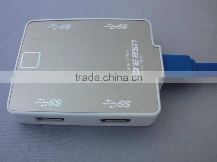 High speed USB3.0 HUB 4Ports 5Gbps Splitter Power Adapter