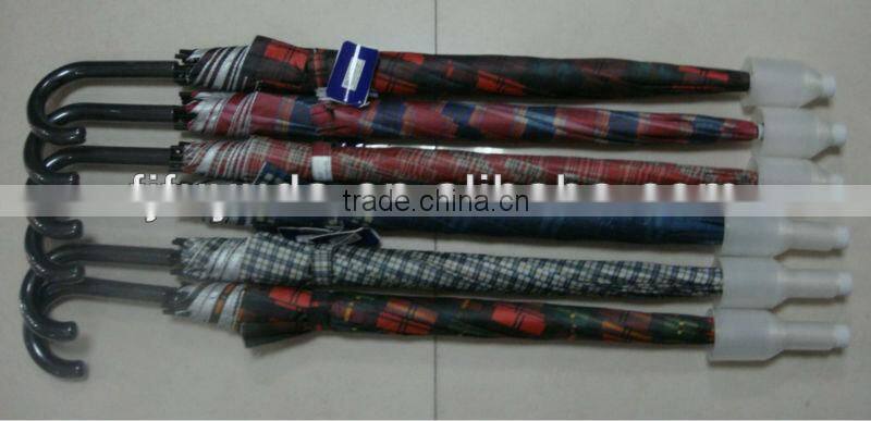 Black Automatic straight Anti-drip umbrella