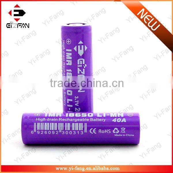 high drain battery EFAN 40AMP 18650 2000mAh 3.7v 3.6 volt battery Most Powerful for e bike battery china