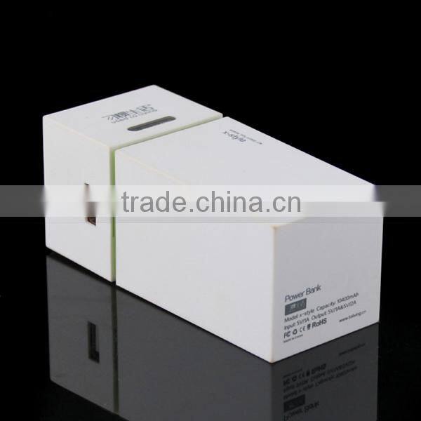 Powerbank X-style with high capacity 10400mah moblie power supply with LED flashlight