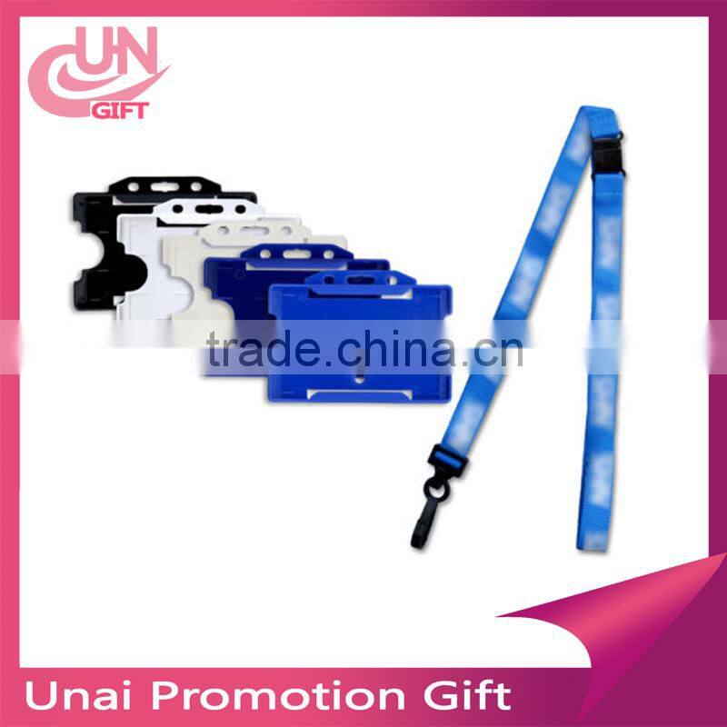 Red Premier Lanyard With Id Card Badge Holder