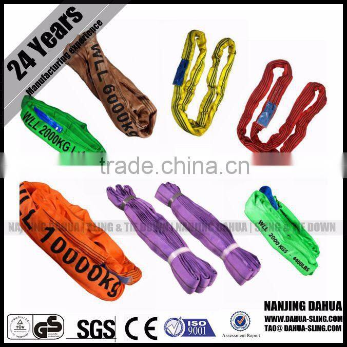 Nanjing Dahua pipeline sling Endless pipe lifting straps CE SGS ISO