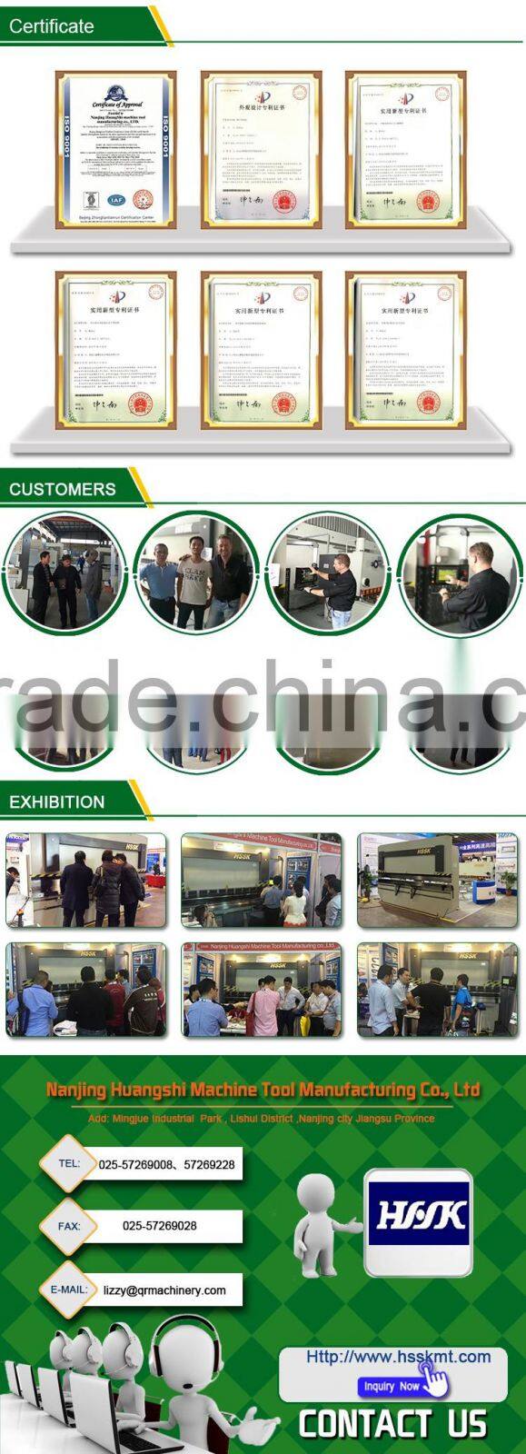 china made QC12K series hydraulic pendulum plate shearing machine in stock