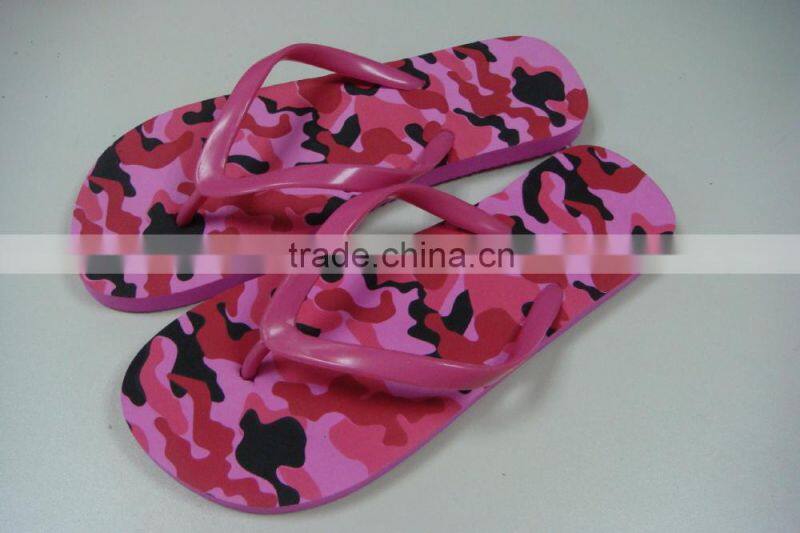 ladies plain camoflage beach summer rubber thong