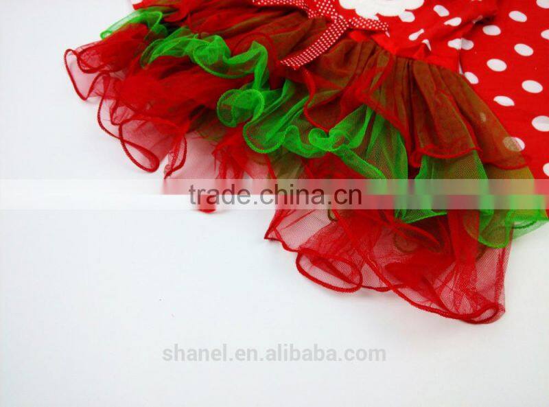 2015 Christmas/New year girls princess dress splicing girls fancy dress Christmas dress