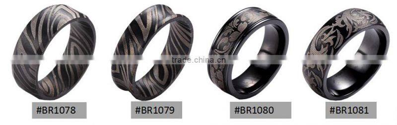 His and Her Matching Simple Eternal Wedding Band Stainless Steel Couples Jewelry Titanium couples wedding Ring Set