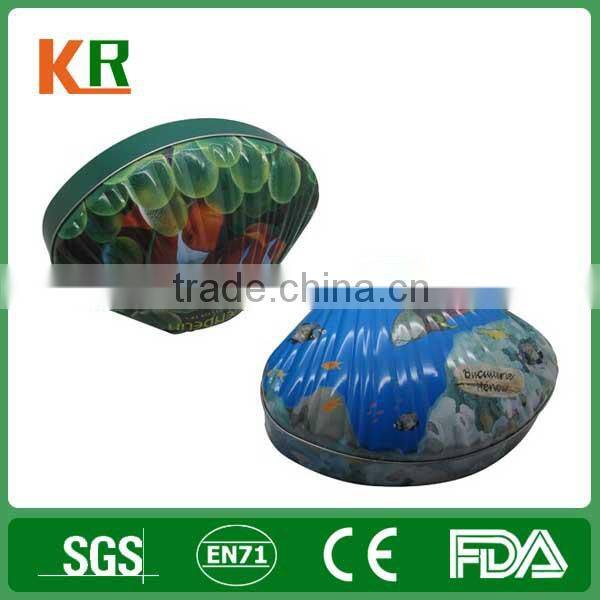 Customized Egg Shape Mini tin candy jar for Gift
