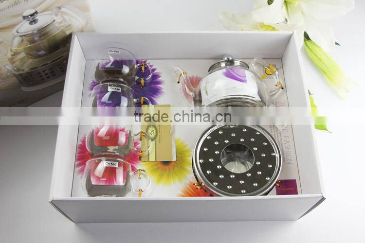 glass tea pot set