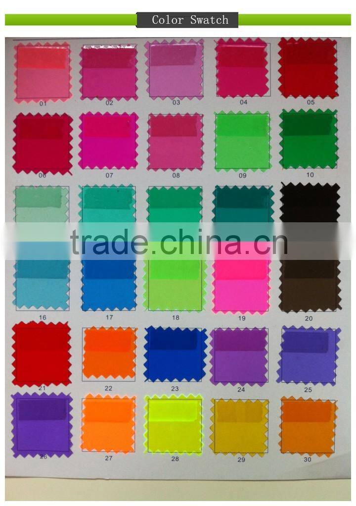 ladies portable standing webbing plastic pvc pouch