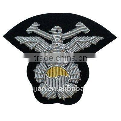 Bullion wire embroidery military hand badges---SH0090