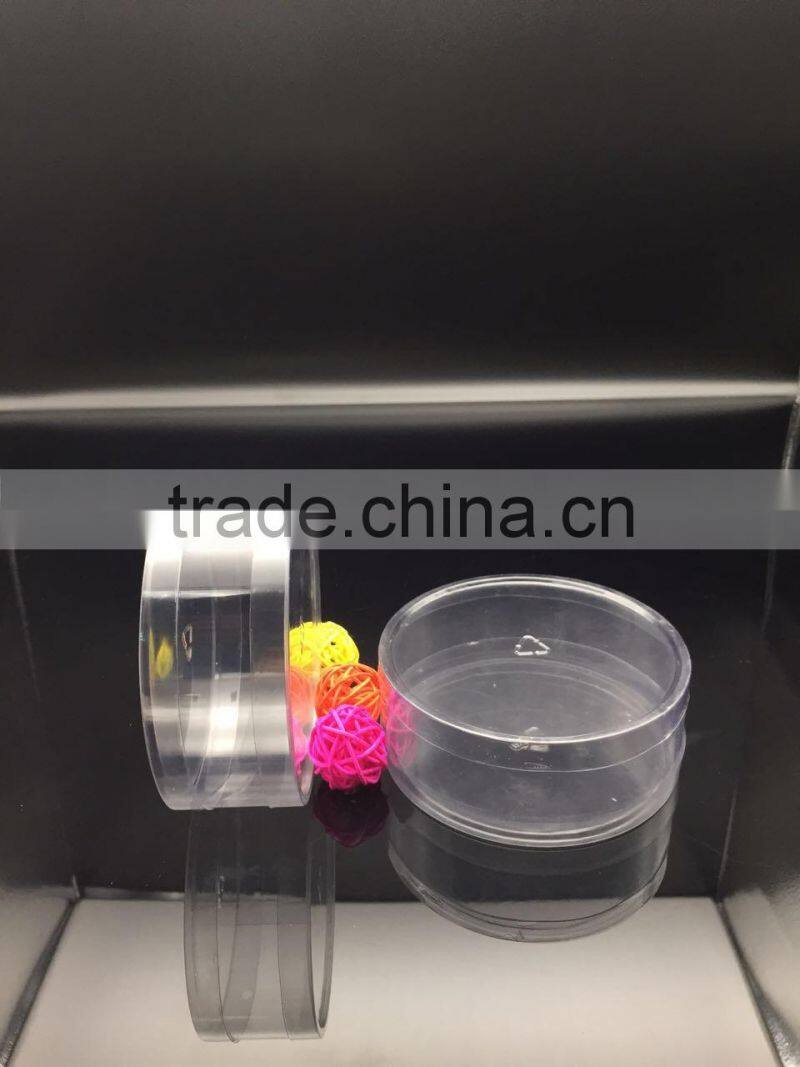 clear plastic cylinder container