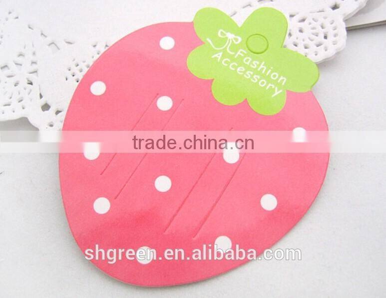 Strawberry natural paper tag for neck tie