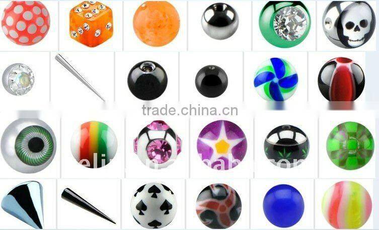316L surgical steel ball,body piercing jewelry accessories