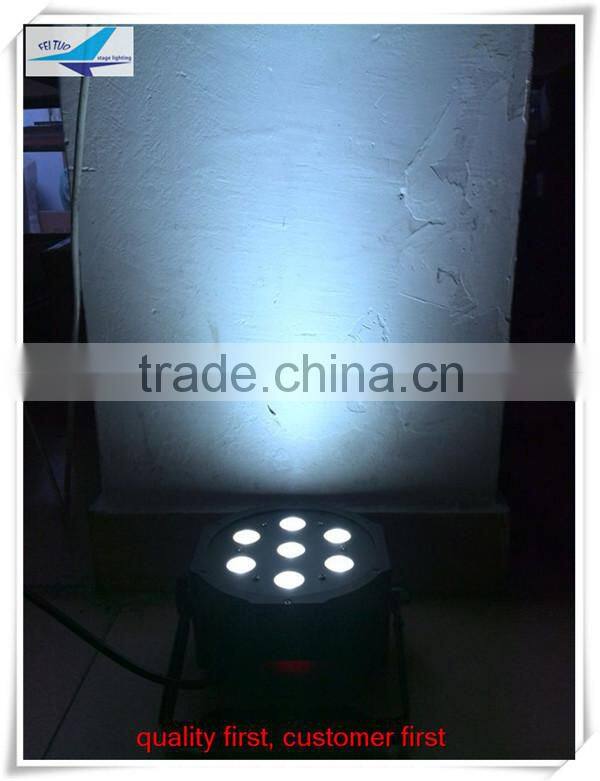 7x10w rgbw led par light / led flat par can