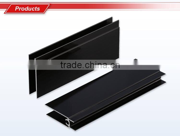 Anodized sliver wardrobe closet door aluminium extrusion profile to Russia