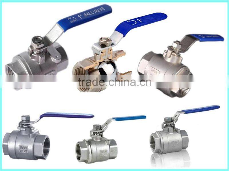 2-pc CF8 female floating ball valve