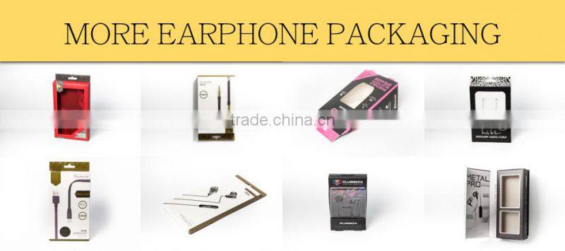 coated one side earphone packaging with blister