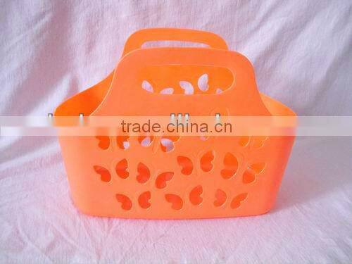 plastic soft baskets with handle
