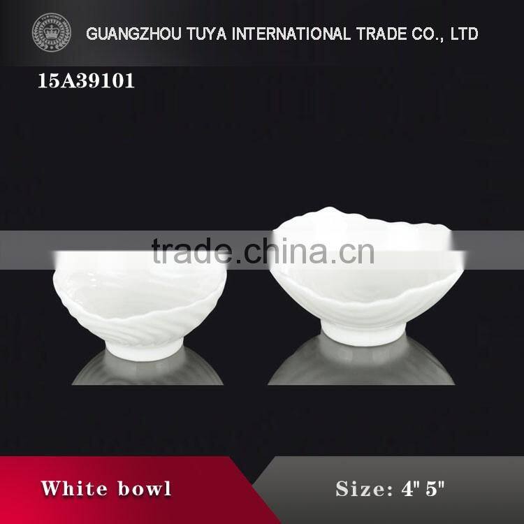 New style decorative design white bowl new design porcelain white bowl