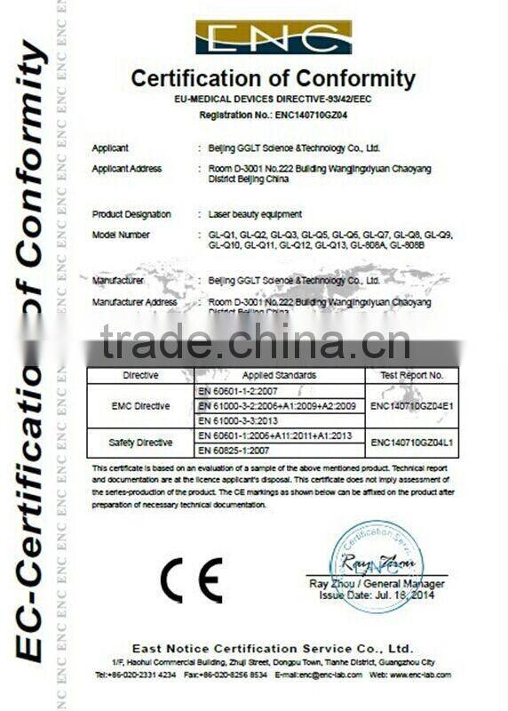 China supplier q switched nd yag laser price gentle yag laser new product 2014