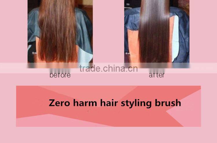 shenzhen best quality cheap Lcd rotating brush hair straighter as seen on TV