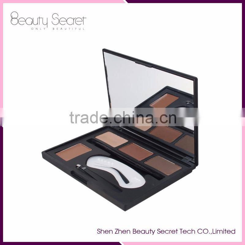 Hot Sale Private Label Eyebrow 4 color Eyebrow Kit with Eyebrow clip