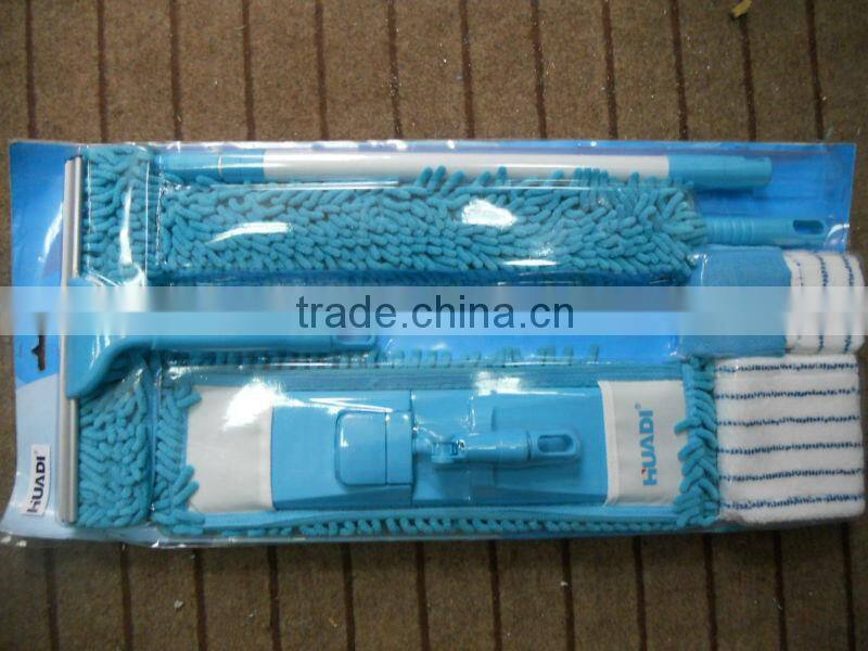 new developed cleaning products set in blister