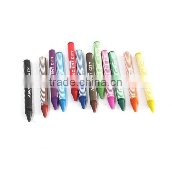 12pcs box crayons 0.8x7.8cm wax crayon set