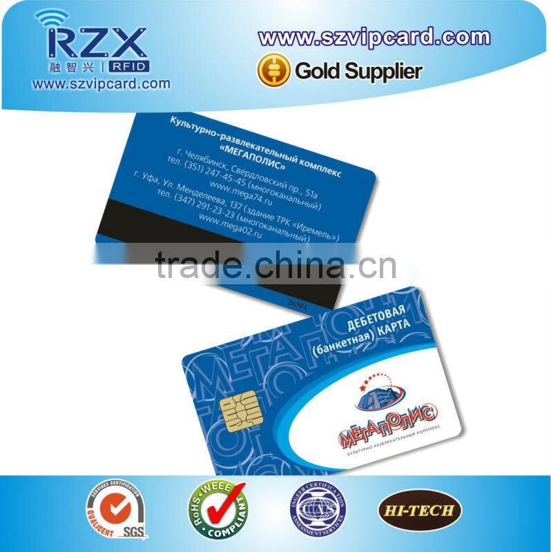 custom printing plastic sle4442 contact ic card