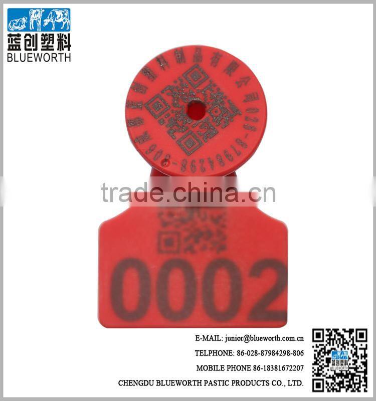 blueworth hot sale 1#+4# tpu ear tags for pig and sheep