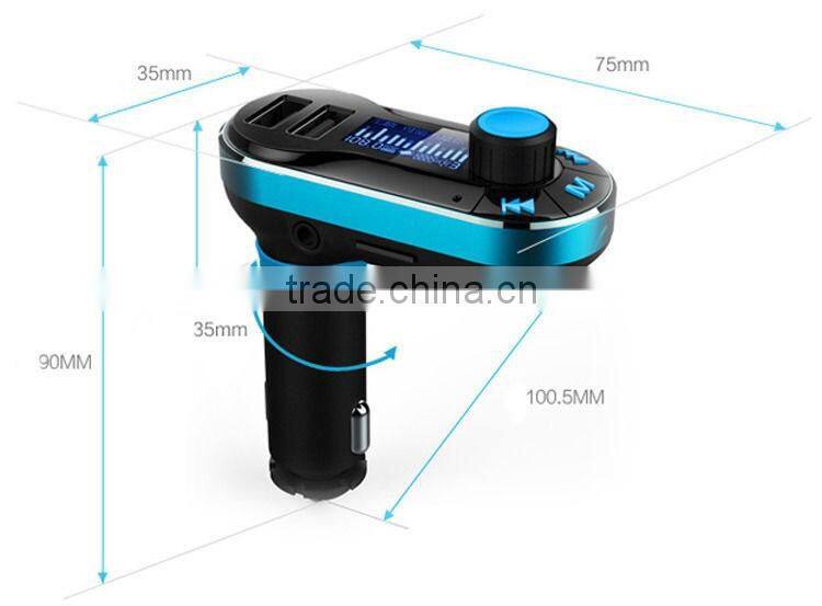 New Wireless Bluetooth FM Transmitter Handsfree Stereo Bluetooth Car Kit With A2DP/AVRCP For Ihpone Cell Phone