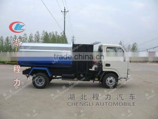 5000L hydraulic lifter garbage truck,hydraulic arm garbage truck