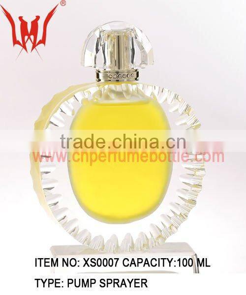 Luxury Charm Transparent Square Crystal Perfume Bottle
