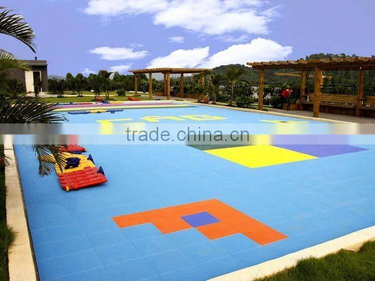Outdoor interlocking sport court removable plastic floor tiles