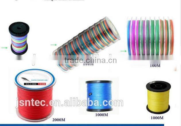 8 strands of pe braided fishing line 12 connected spools