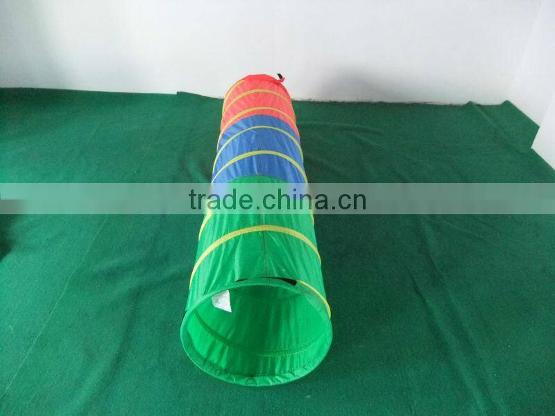 2016 Wholesale Pet Products Good Quality Blue Polyster Outdoor Dog Trainning Tunnel