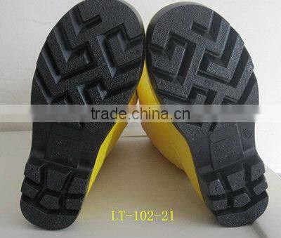 steel toe mining working boot yellow