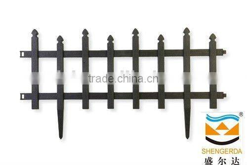 small garden decorative clear plastic fence