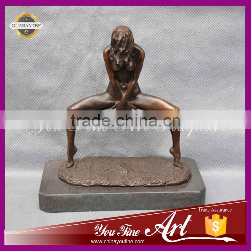 bronze nude woman sexy dance bronze art sculpture