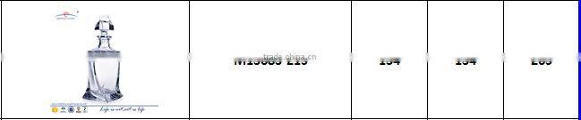 Wholesale modern art lead clear crystal glass club bottles for table centerpieces