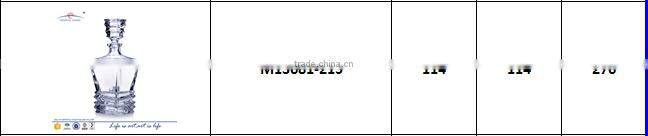 Machine-made high quality clear cheap drinking glass wine bottles for sale