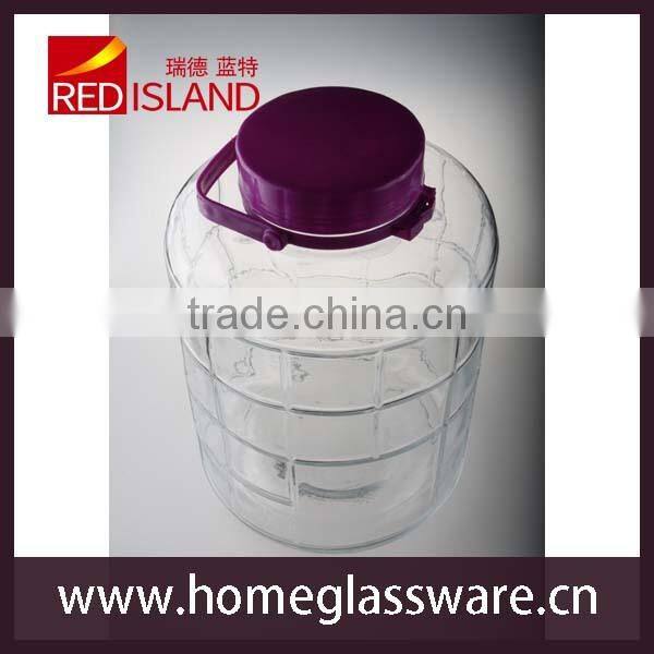 wholesale 10L Juice brewing high white glass jar