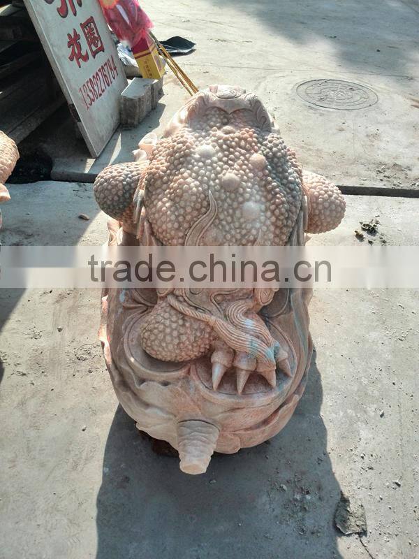 Garden decorative marble frog statue