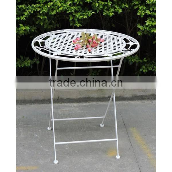 Set 3 Metal Vintage Bistro Set Outdoor Furniture