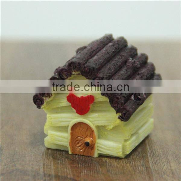 Wholesale zakka Micro landscape accessories small wooden house 3 color