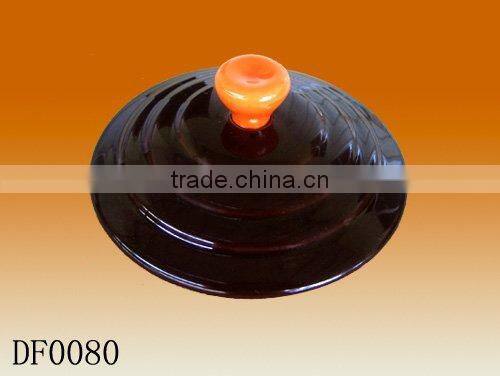 2pcs ceramic dinner set cassoulet pan with lid