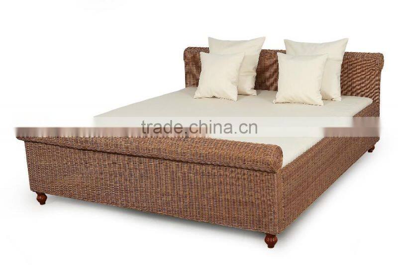 2017 Sigma high end all weather outdoor furniture design resin wicker sunbed