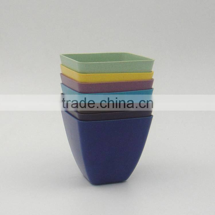 2016 hot sale eco bamboo fiber mini flower pot