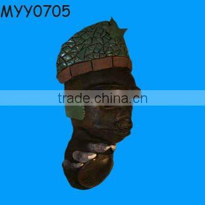 white ceramic human shape candle stand